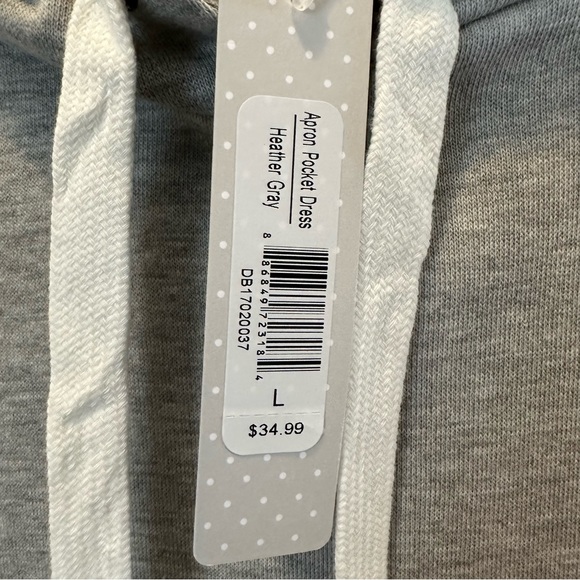 DE Collection Hoodie Dress - Elbow Sleeves - Mid Weight NWT! Apron pocket dress - Picture 5 of 5
